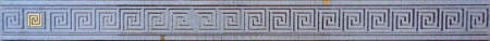 Пальмира 5*60 бордюр стеклянный серый